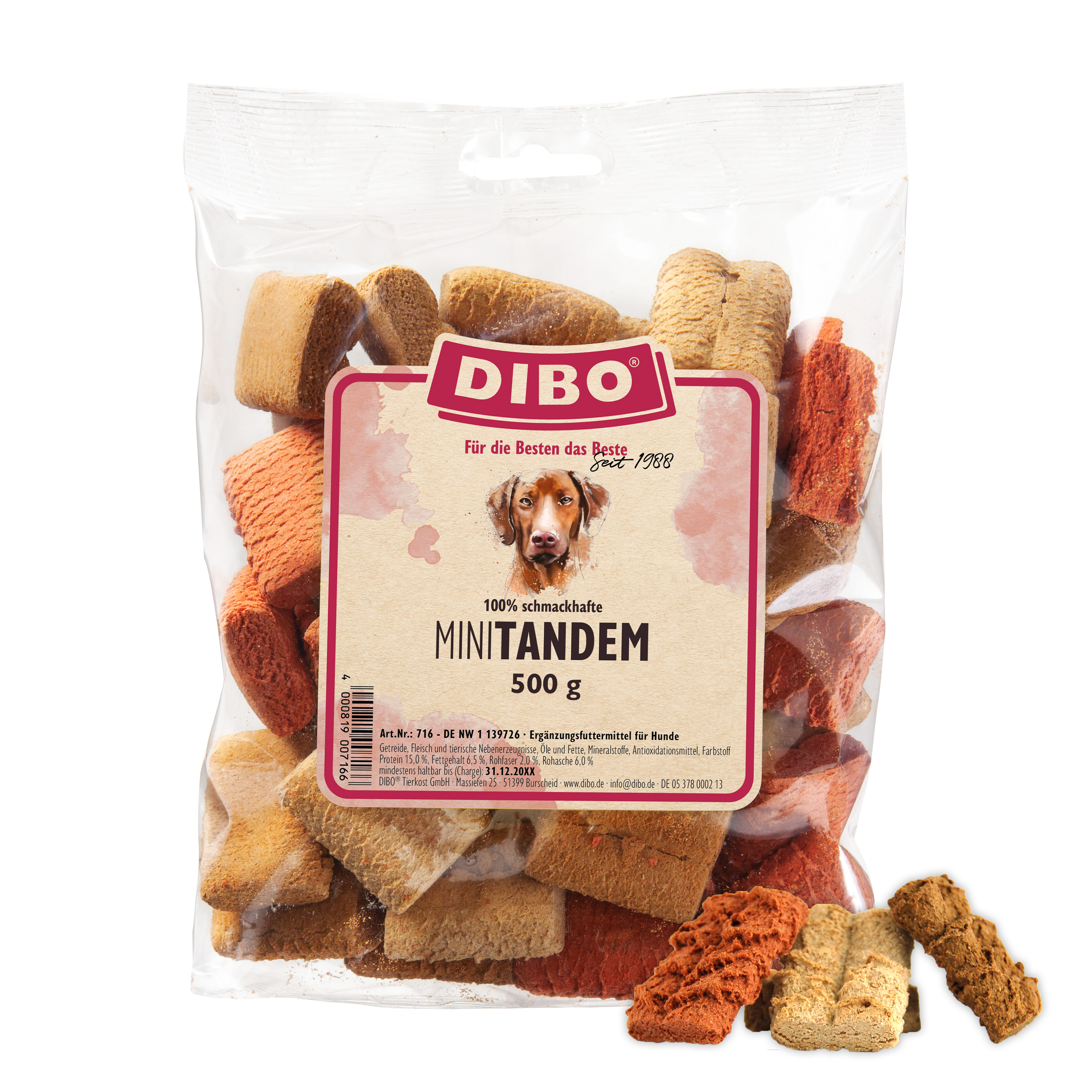 DIBO Mini-Tandem Kuchen, 500g-Beutel