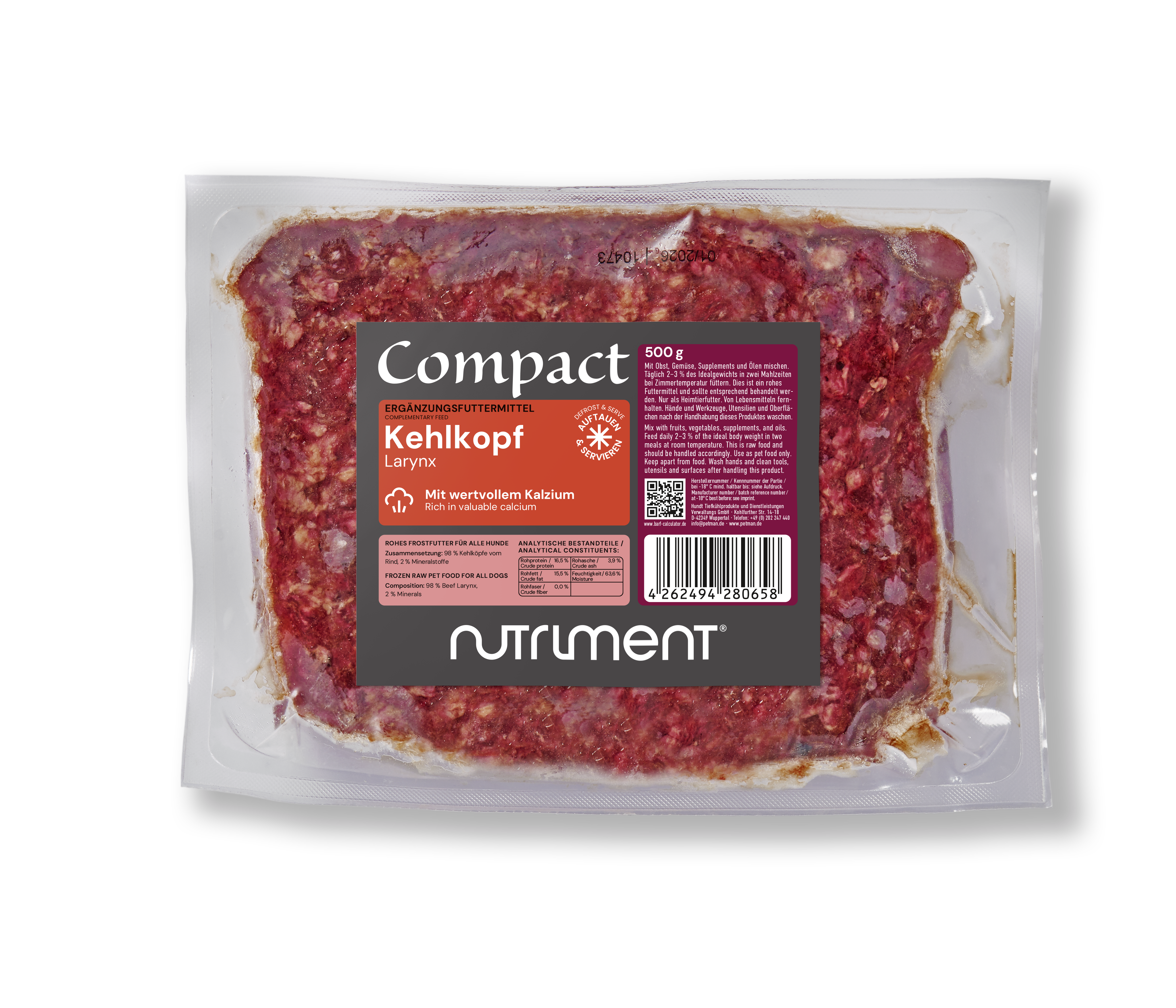 Nutriment Compact KEHLKOPF gewolft