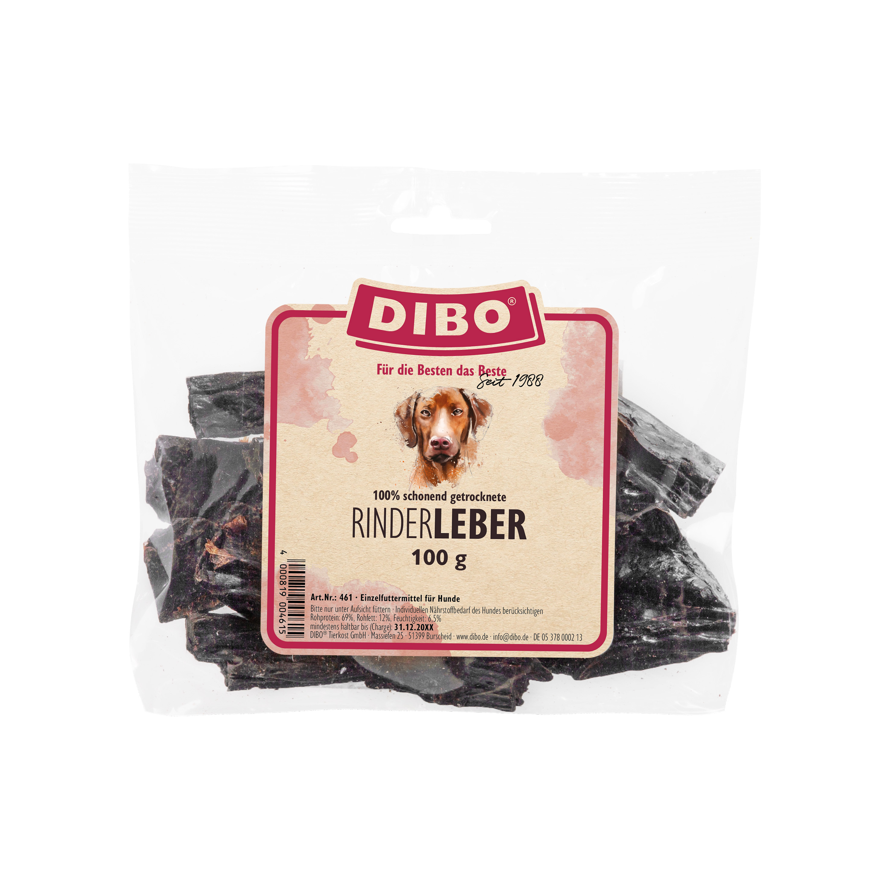 DIBO Rinder-Leber, 100g-Beutel
