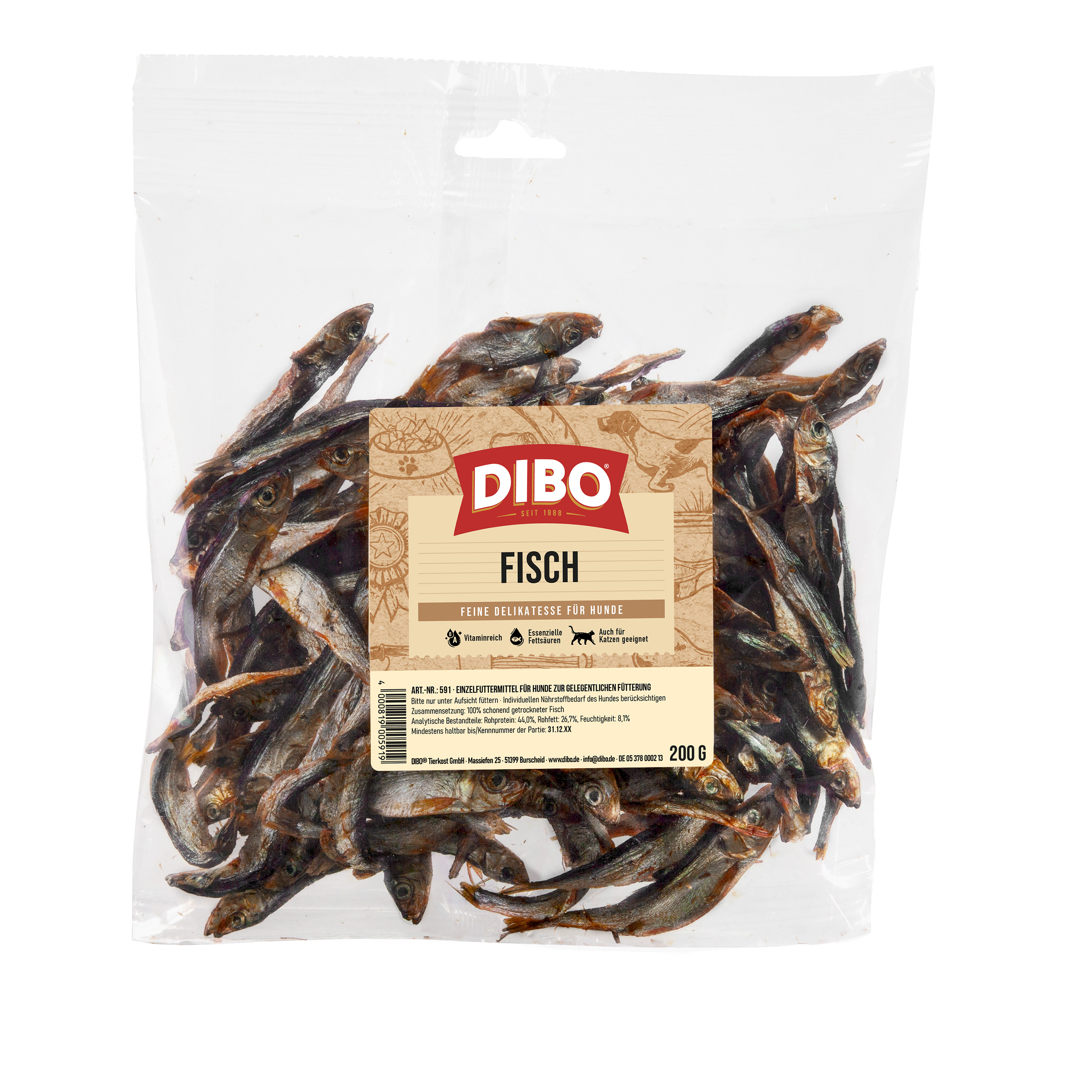 DIBO Fisch, 200g-Beutel