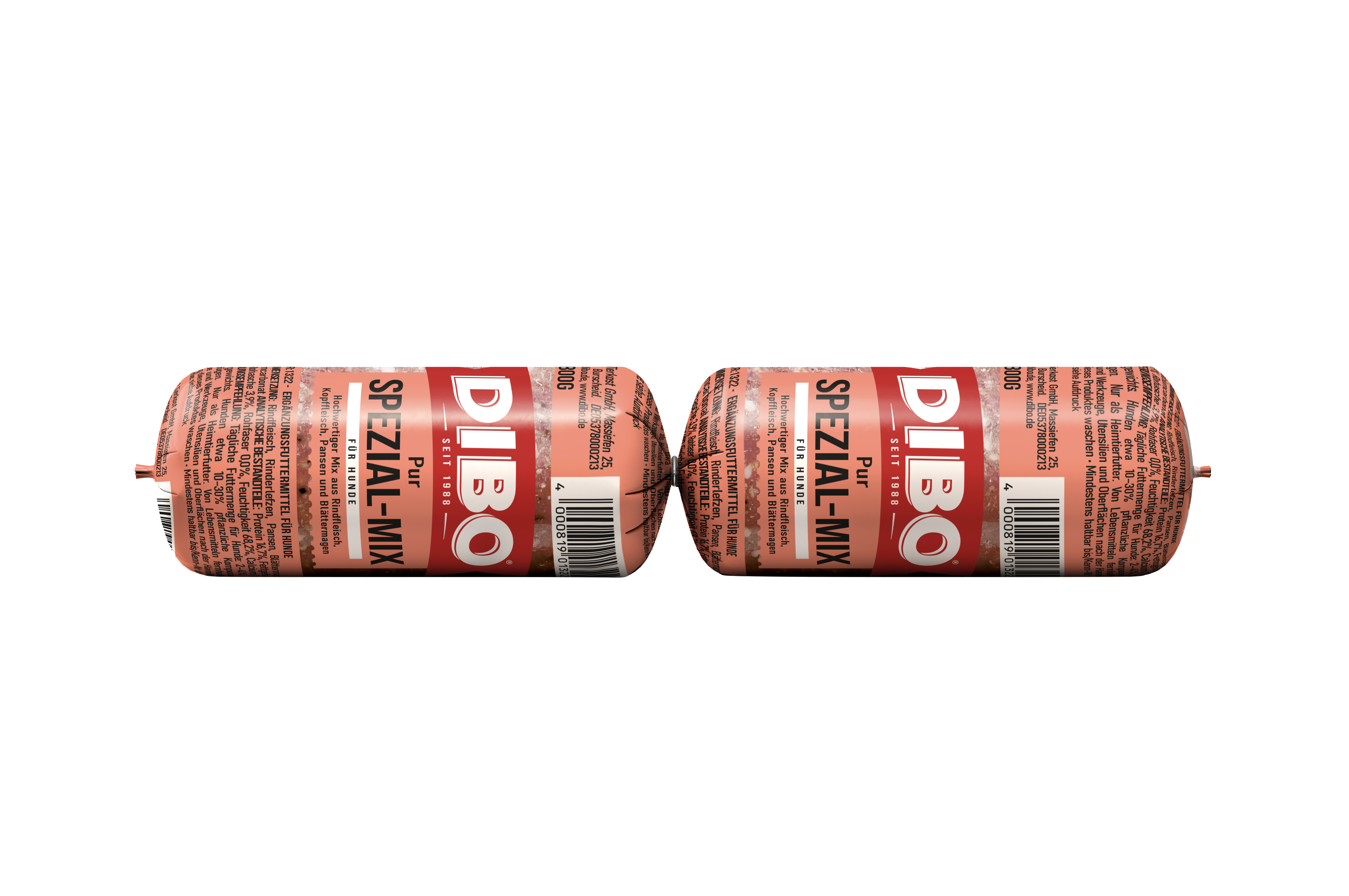DIBO Spezial - B.A.R.F.-Tiefkühlwurst dibo_barf-wurst_pur-spezial-mix
