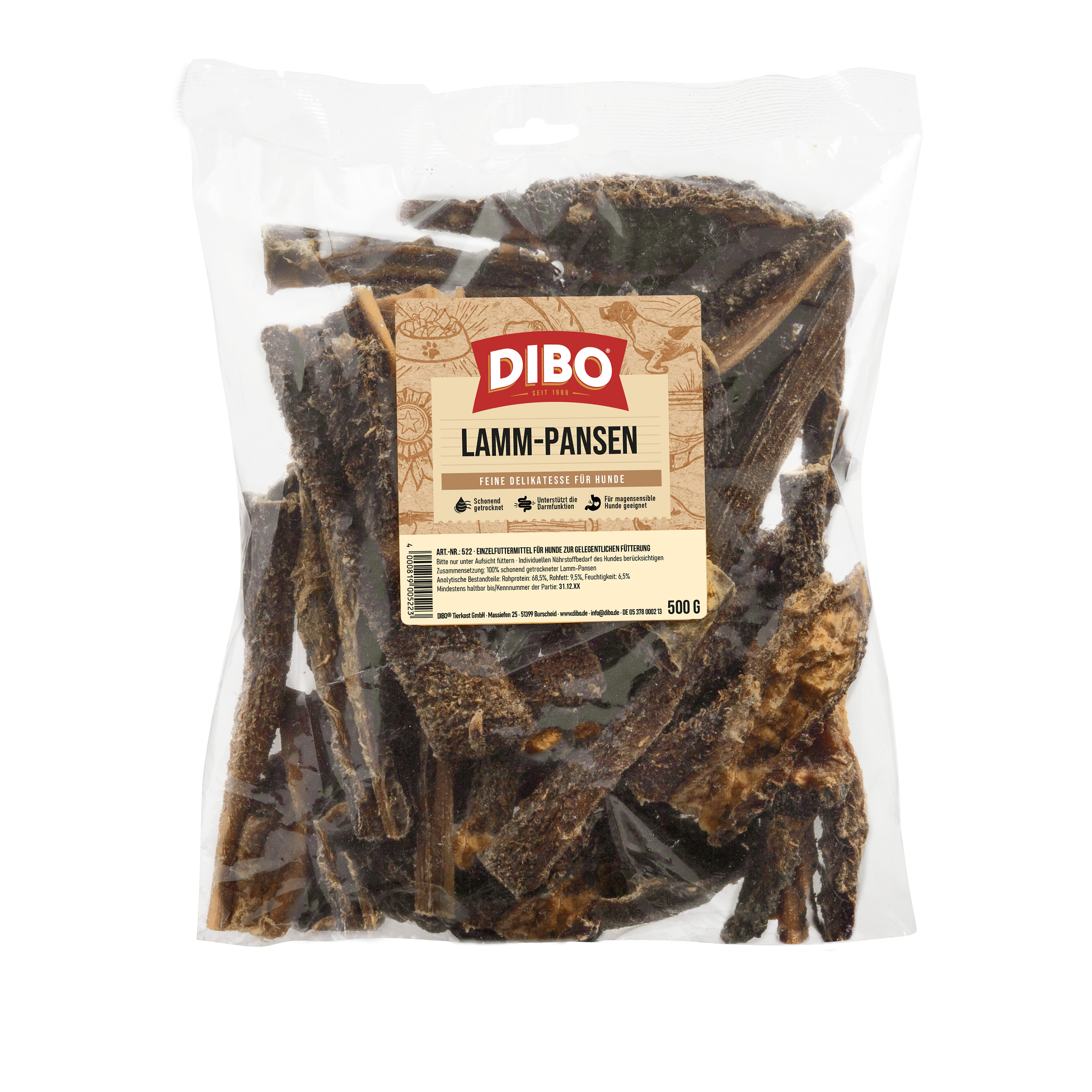 DIBO Lamm-Pansen, 500g-Beutel