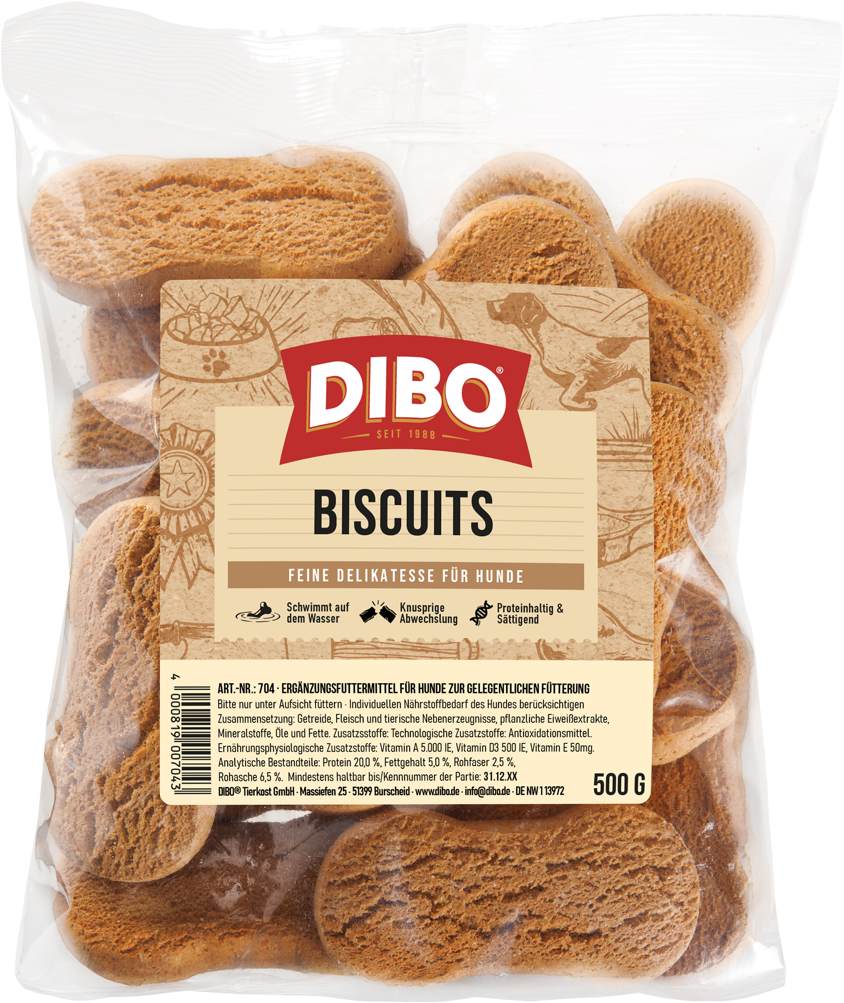 DIBO Biscuits, 500g-Beutel