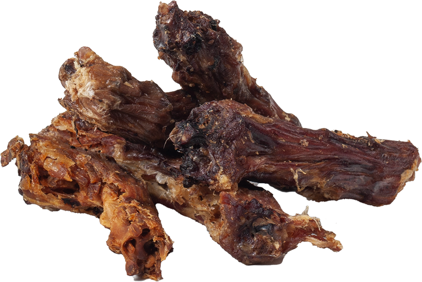 DIBO Hähnchen-Hälse, 5kg-Karton Getrocknete Hähnchenhälse als Snack oder Futter, braun und knusprig