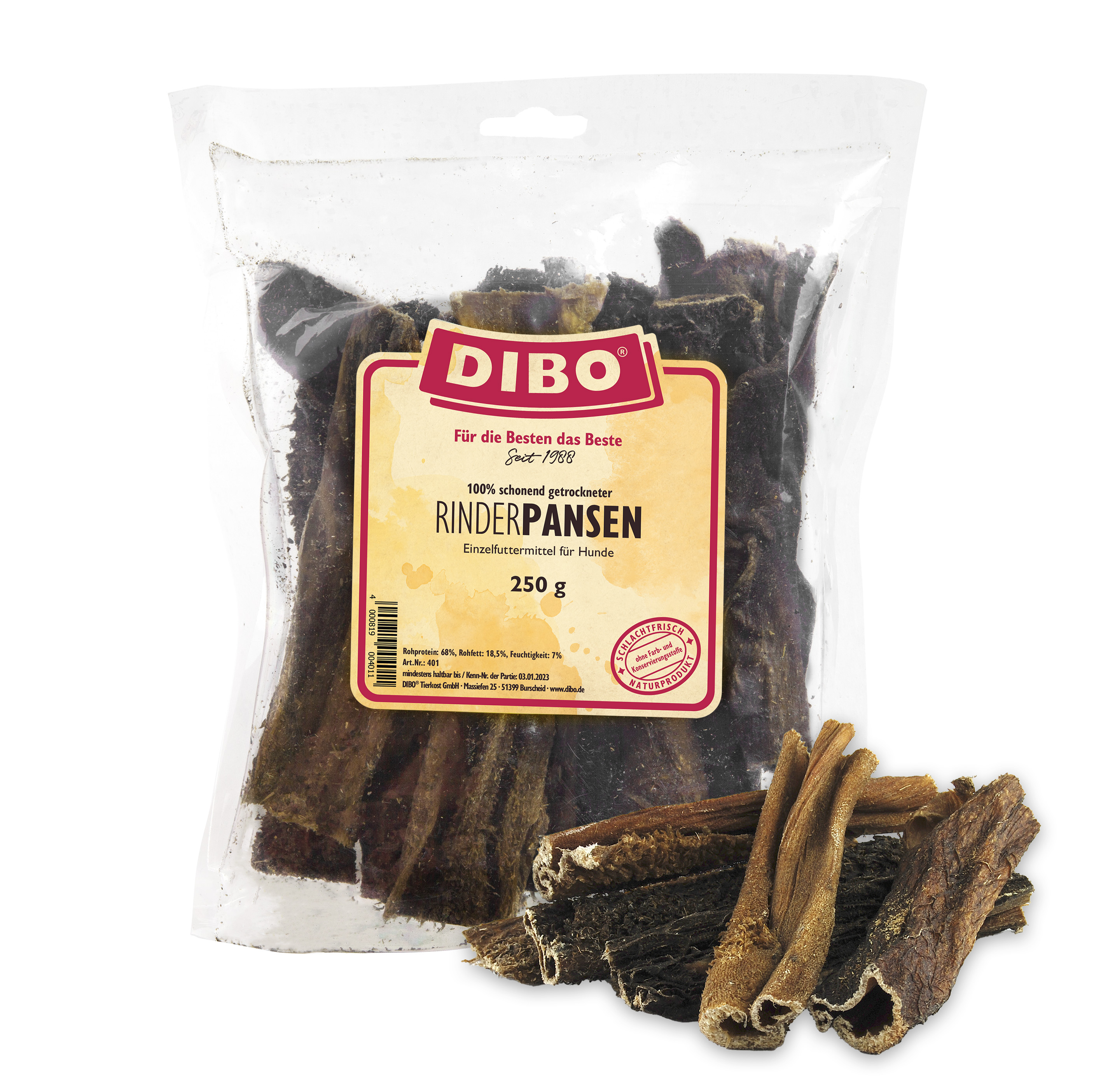 DIBO Rinder-Pansen 250g-Beutel