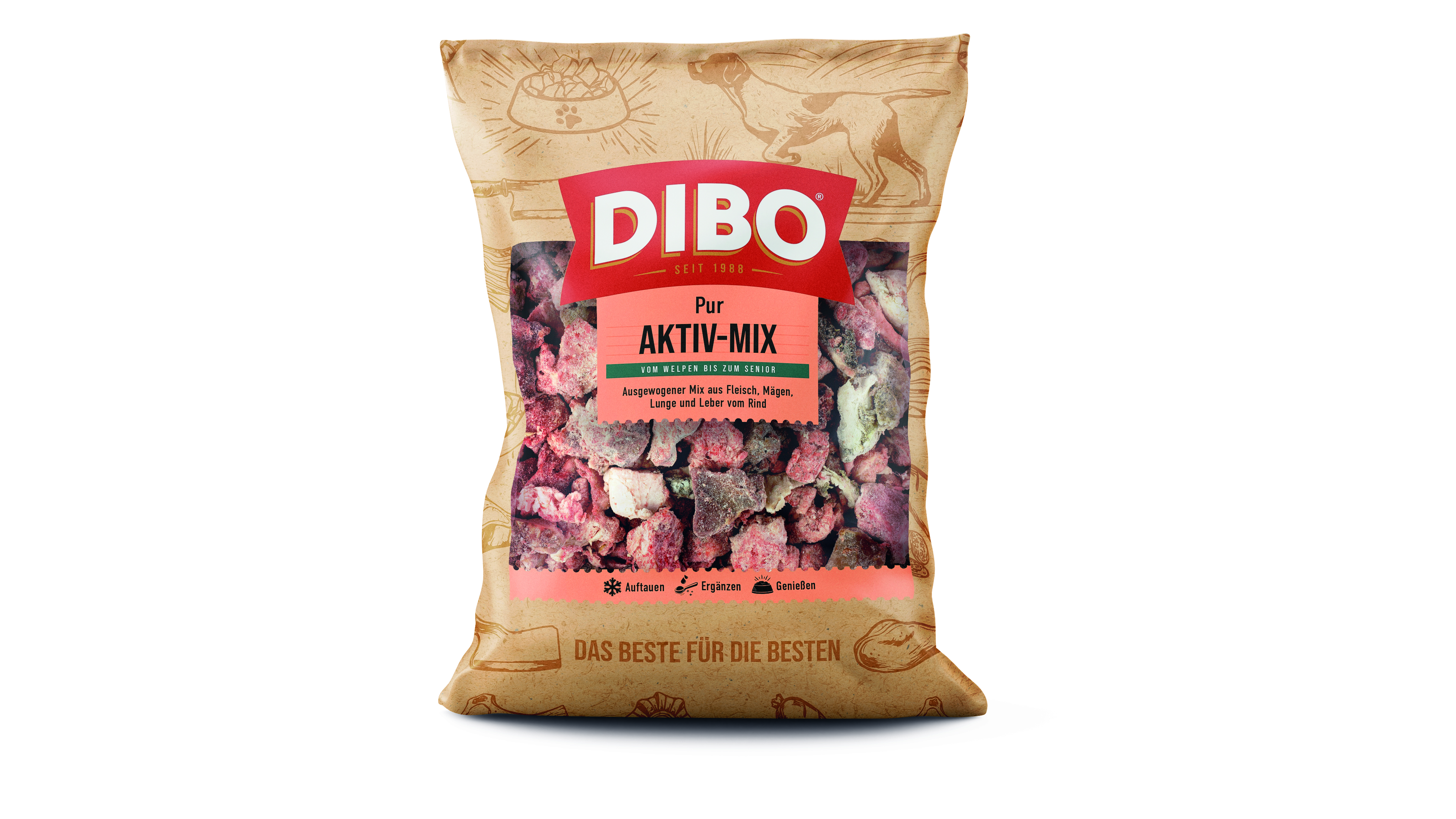 DIBO Aktiv-Mix - B.A.R.F.-Frostfutter für Hunde