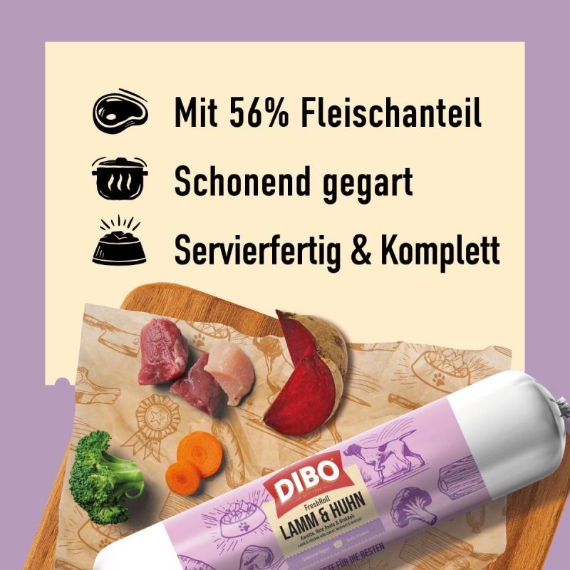 DIBO FreshRoll Lamm & Huhn