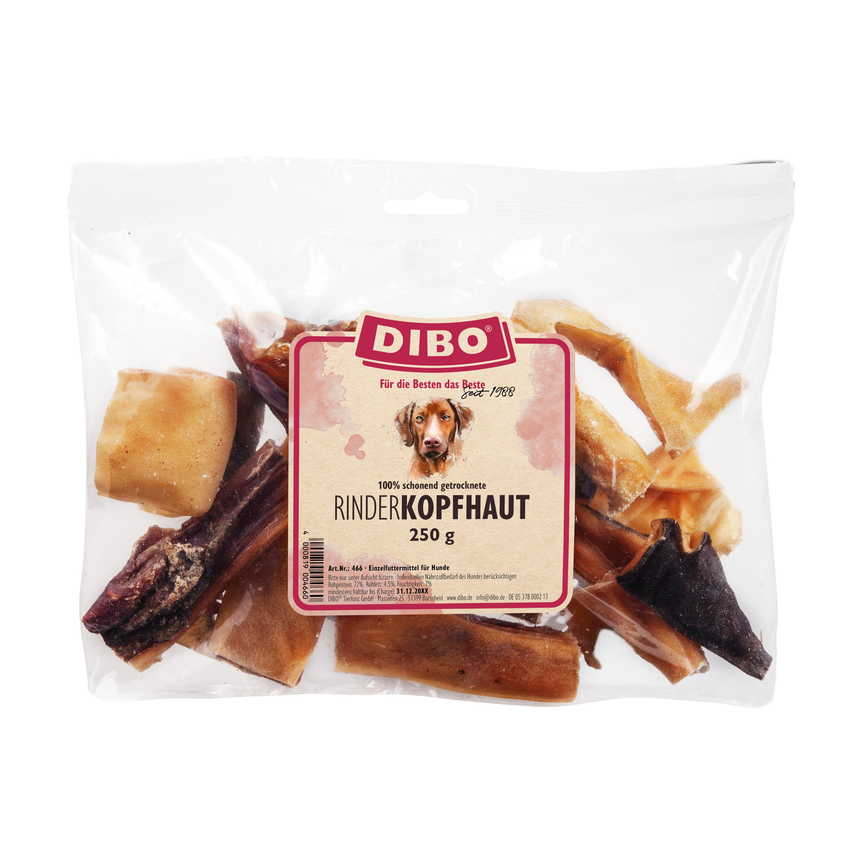 DIBO Rinder-Kopfhaut, 250g-Beutel