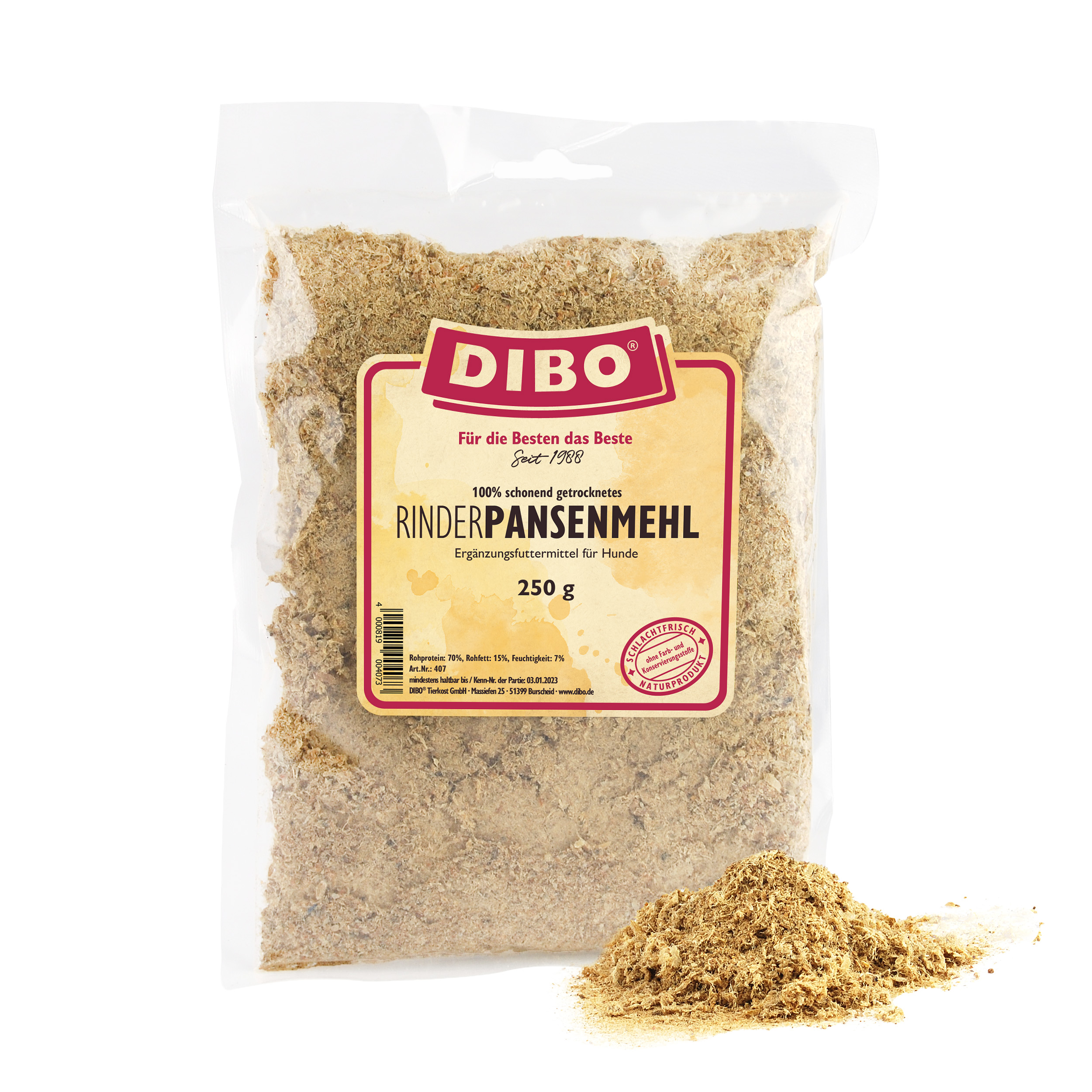 Dibo Rinder-Pansenmehl 250g