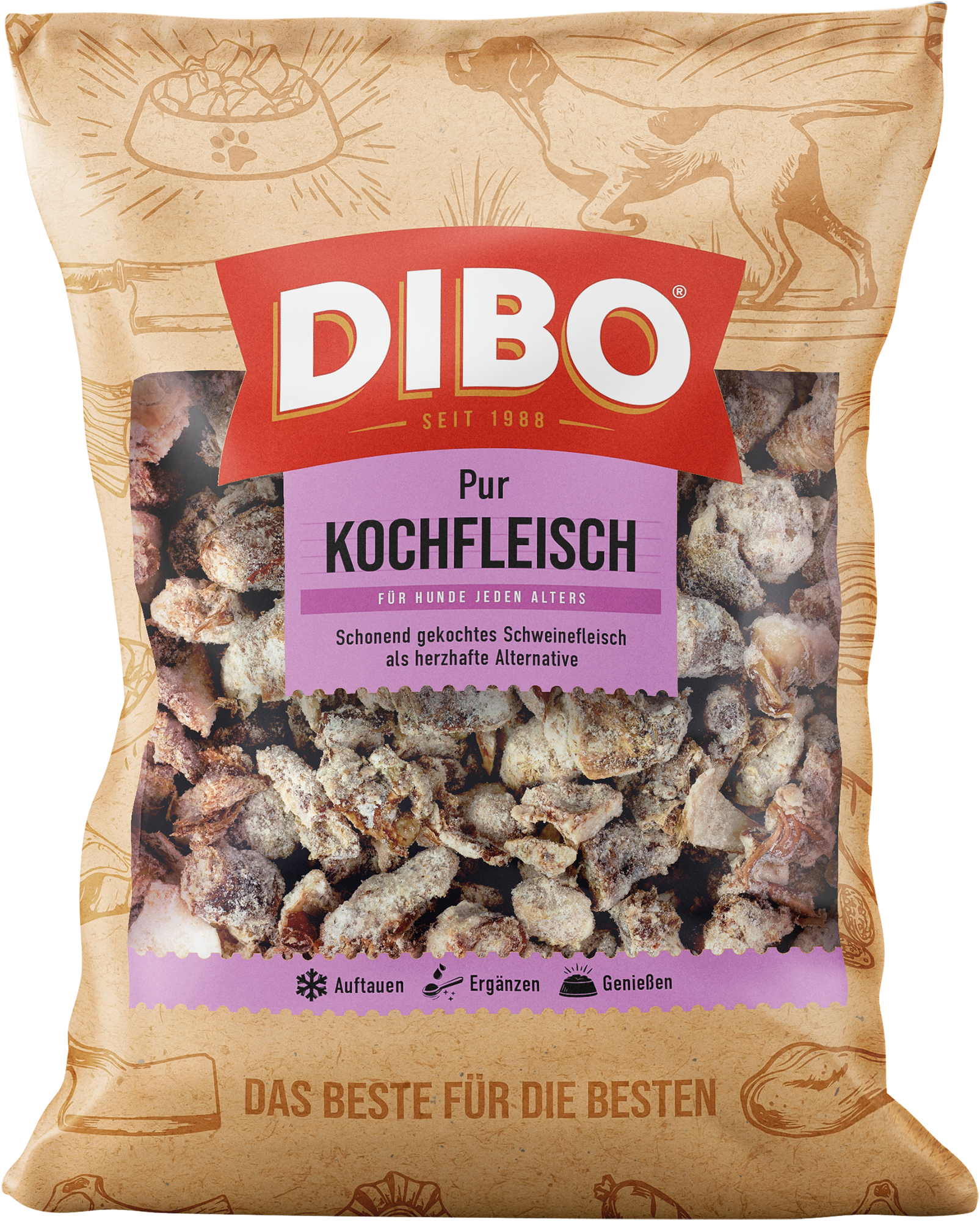 DIBO Kochfleisch - B.A.R.F.-Frostfutter für Hunde