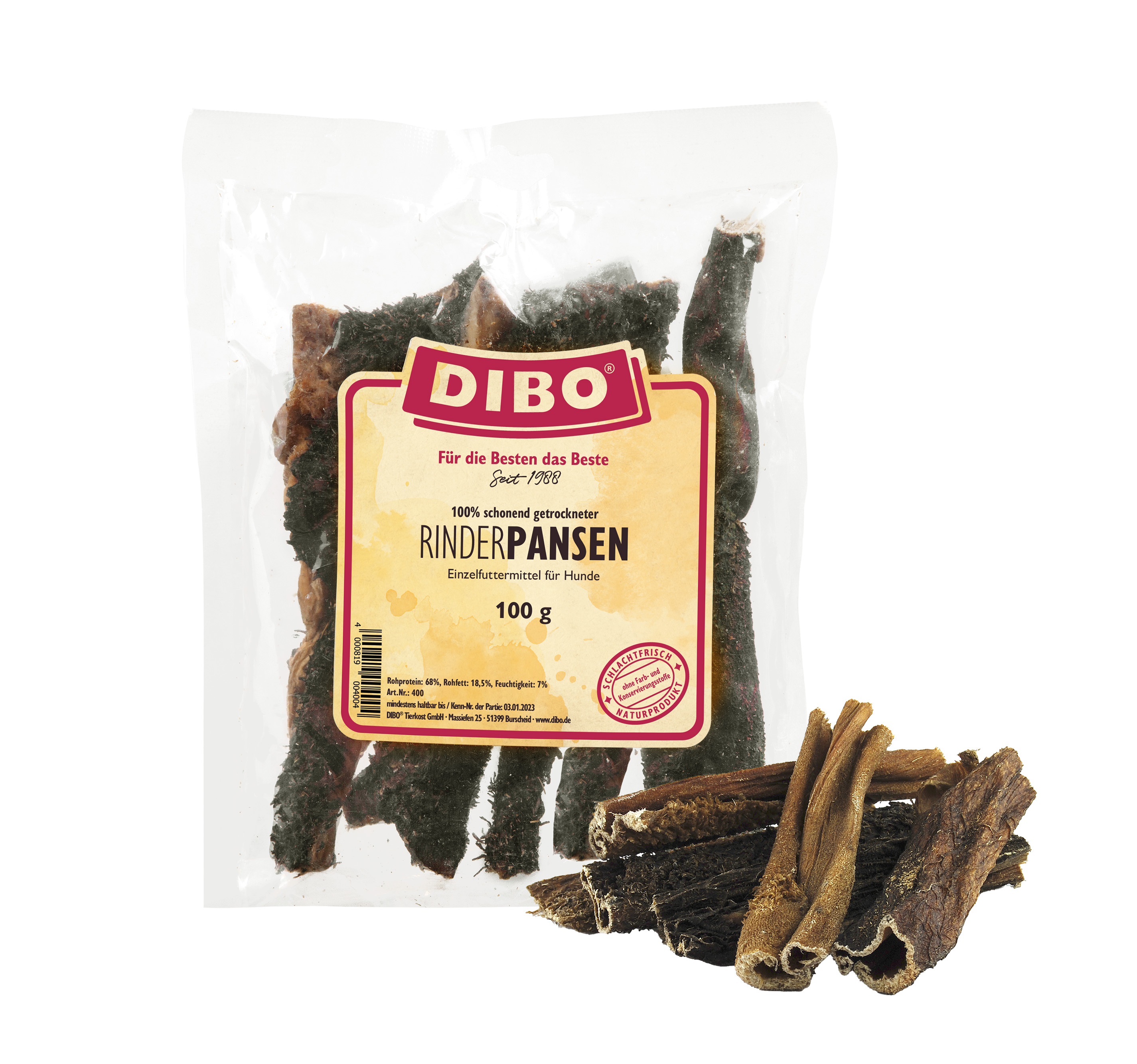 DIBO Rinder-Pansen 100g-Beutel