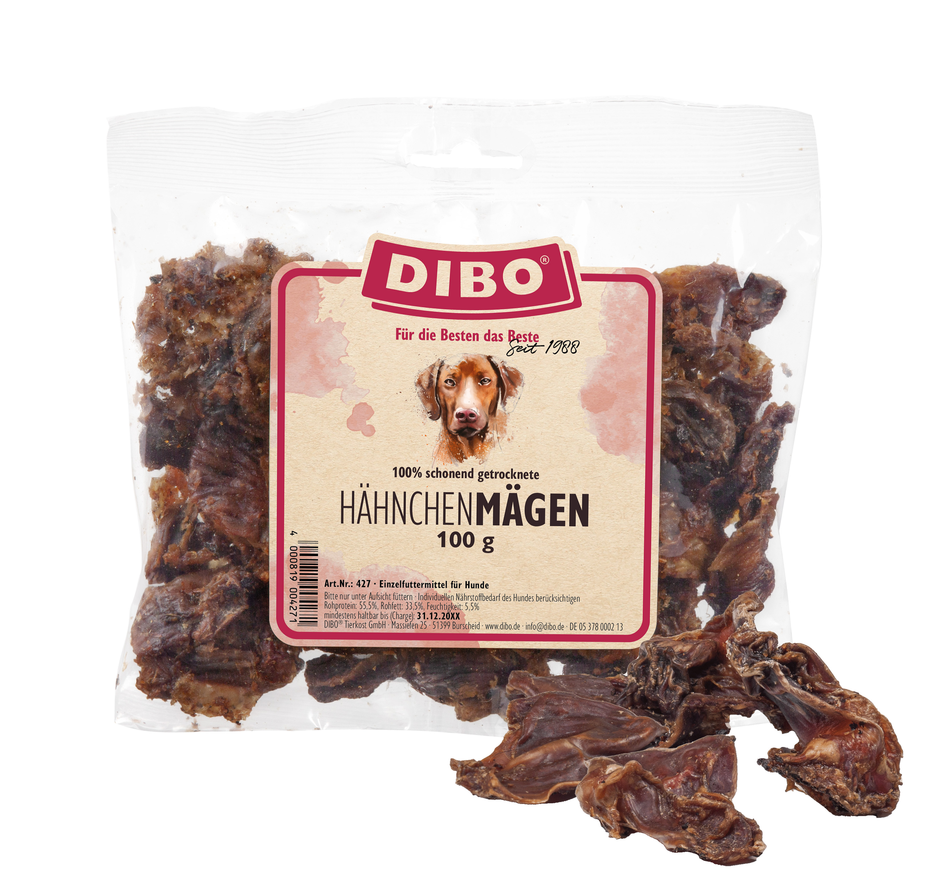 DIBO Hähnchen-Mägen, 100g-Beutel