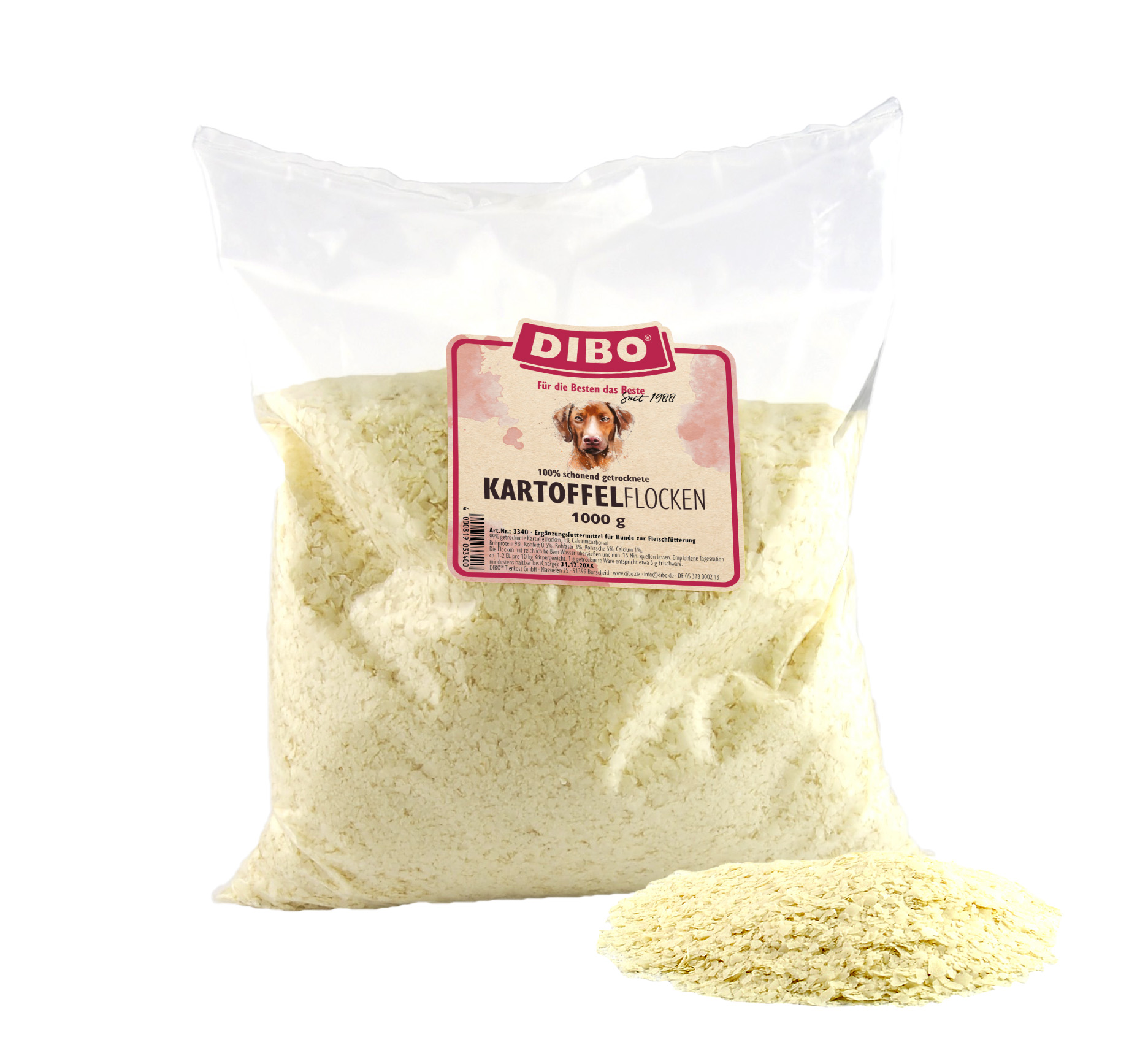 DIBO Kartoffelflocken, 1kg-Beutel